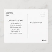 熱帯の緑の結婚式は日付を除く ポストカード (裏面)