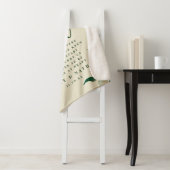 熱帯の緑の葉と私の花嫁引用文 シェルパブランケット (インサイチュ)