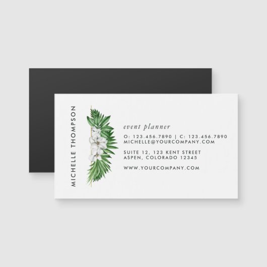 熱帯の緑の葉 (正面/裏面)