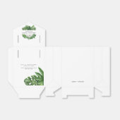 熱帯の緑の葉 フェイバーボックス (折り畳みなし)