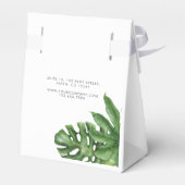 熱帯の緑の葉 フェイバーボックス (裏面サイド)