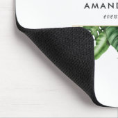 熱帯の緑の葉 マウスパッド (コーナー)