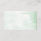 熱帯の緑の金ゴールドおむつラッフルカード エンクロージャーカード (裏面)