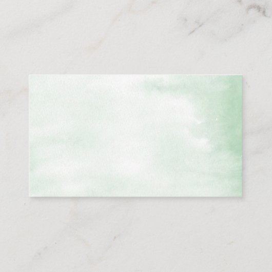 熱帯の緑の金ゴールドおむつラッフルカード エンクロージャーカード (裏面)