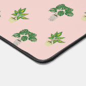熱帯の緑の鉢植え植物かわいい デスクマット (コーナー)
