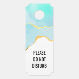 熱帯の緑を金ゴールドで乱さない ドアノブサイン