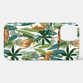 熱帯の緑豊かなジャングルにヒョウ葉ヒョウオッタ Case-Mate iPhoneケース (裏面 (横))