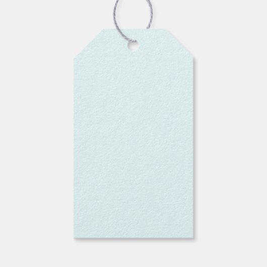 熱帯の美しいヤシの木ビーチ ギフトタグ (裏面)