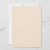 熱帯の至福 |パーソナライズされたビーチ結婚式ケーキ 招待状 (裏面)