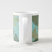 熱帯の色あせ葉た ジャンボコーヒーマグカップ (裏面)