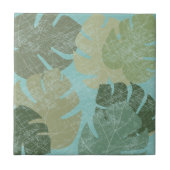 熱帯の色あせ葉た タイル (正面)