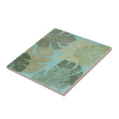 熱帯の色あせ葉た タイル (側面)