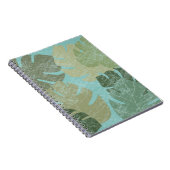 熱帯の色あせ葉た ノートブック (右側)