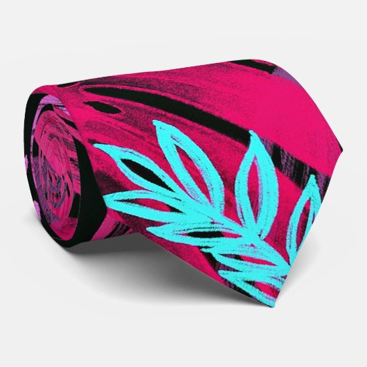 熱帯の色のはっきりした植物 ネクタイ (ロール)
