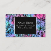 熱帯の色のヤシ 名刺 (正面)