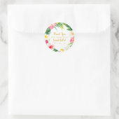 熱帯の花ありがとうございました ラウンドシール (バッグ)