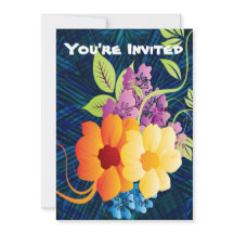 熱帯の花とつる植物