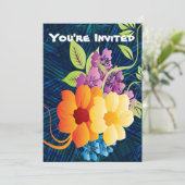 熱帯の花とつる植物 招待状 (スタンド正面)