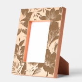 熱帯の花とパタ離れーン レーザー彫刻フレーム (左)