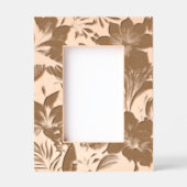 熱帯の花とパタ離れーン レーザー彫刻フレーム (正面)