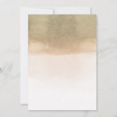 熱帯の花と乾燥したヤシの葉のバプテスマ 招待状 (裏面)