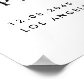 熱帯の花と緑のリハーサルディナー ポスター (角)