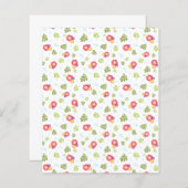 熱帯の花と葉スクラップブック作り紙 (正面/裏面)