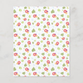 熱帯の花と葉スクラップブック作り紙 (正面)