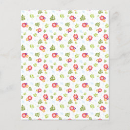 熱帯の花と葉スクラップブック作り紙