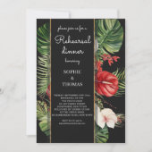 熱帯の花と離れの濃いリハーサル 招待状 (正面)
