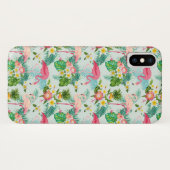 熱帯の花と鳥|イニシャル Case-Mate iPhoneケース (裏面(横))