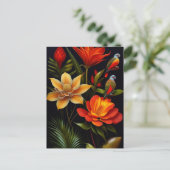 熱帯の花と鳥 |ヘッモダンケル ポストカード (スタンド正面)
