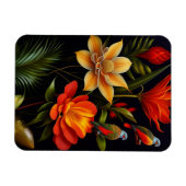 熱帯の花と鳥 |ヘッモダンケル マグネット (横)