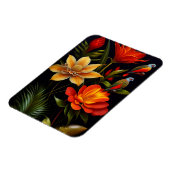 熱帯の花と鳥 |ヘッモダンケル マグネット (左側)