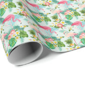 熱帯の花と鳥 ラッピングペーパー (ロールコーナー)