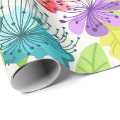 熱帯の花のシームレスなパターン ラッピングペーパー (ロールコーナー)