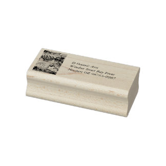 熱帯の花の模様（柔らかい色） ラバースタンプ