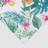 熱帯の花の水彩模様 薄葉紙 (詳細)