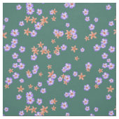 熱帯の花の穏やかなパターン ファブリック (見本)