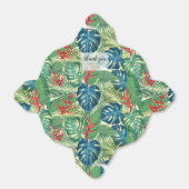 熱帯の花の緑ありがとう フェイバーボックス (折り畳みなし)