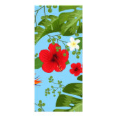 熱帯の花の背景12 ラックカード (裏面)