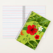 熱帯の花の背景6 ノートブック (内側)