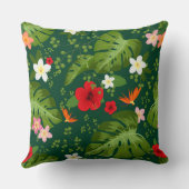 熱帯の花の背景7 クッション (裏面)