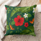 熱帯の花の背景8 クッション (ブランケット)