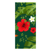 熱帯の花の背景8 ラックカード (裏面)