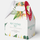 熱帯の花クラシー結婚の回復キットの好意 フェイバーボックス (裏面)