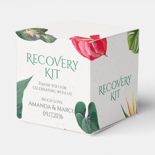 熱帯の花クラシー結婚の回復キット フェイバーボックス (裏面サイド)