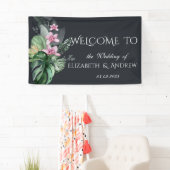 熱帯の花ダーク結婚ズ 横断幕 (インサイチュ)