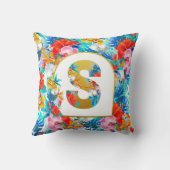 熱帯の花ブライダルパーティギフト花嫁ママ クッション (裏面)