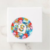 熱帯の花ブライダルパーティギフト花嫁ママ フェイバータグ (インサイチュ)